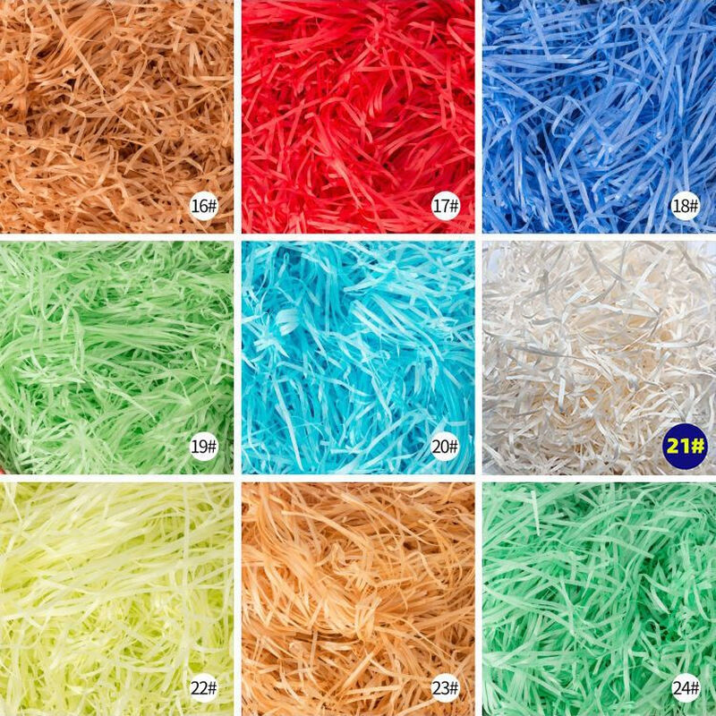 Raffia filling Internet celebrity gift box souvenir cushioning filling for boyfriend and girlfriend wedding candy bedding manufacturer wholesale light purple 500g super cost-effective