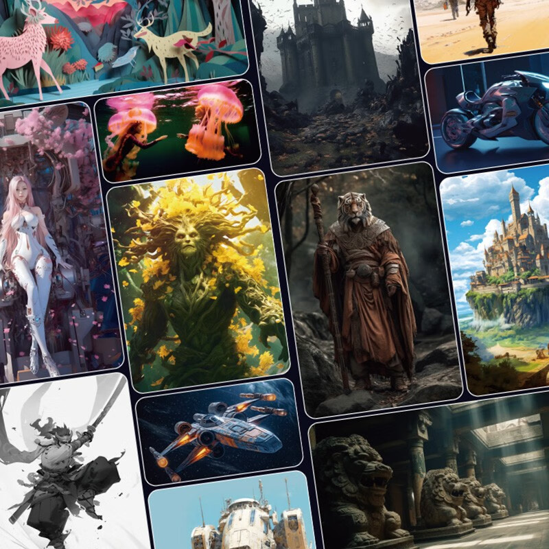 AI visual art Midjourney creation from entry to application 2nd edition AI painting tutorial book MJ software tutorial ai artificial intelligence illustration design AIGC drawing produced by Shuyi Design