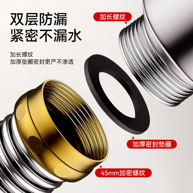 Dezhong kitchen sink drain pipe complete set, anti-odor and hot-resistant kitchen drain pipe, single sink dishwashing pool 304 stainless steel drain pipe accessories P9