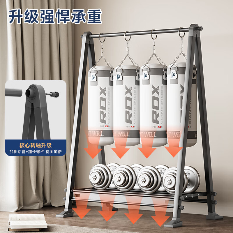 Stable clothes rack floor-standing aluminum alloy coat rack foldable storage rack bedroom clothes hanger simple YA6310G