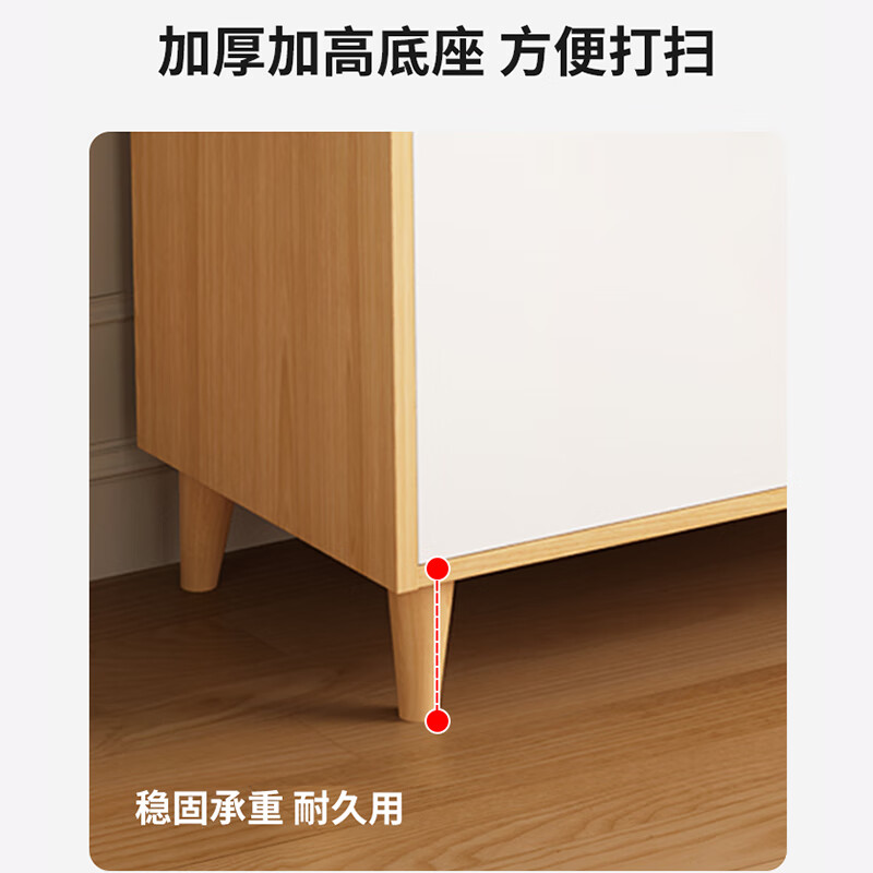 Olin European style sideboard living room side cabinet storage cabinet simple storage cabinet tea cabinet household small wine cabinet wall-mounted integrated storage cabinet
