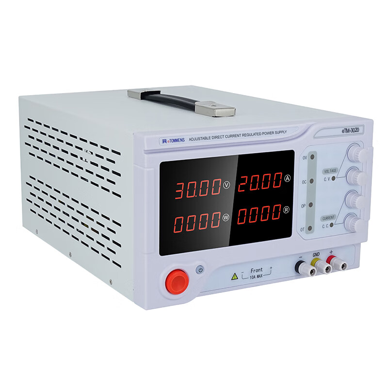 Tongmen high-power DC regulated power supply 30V20A adjustable switching current high precision eTM-3020 four-knob