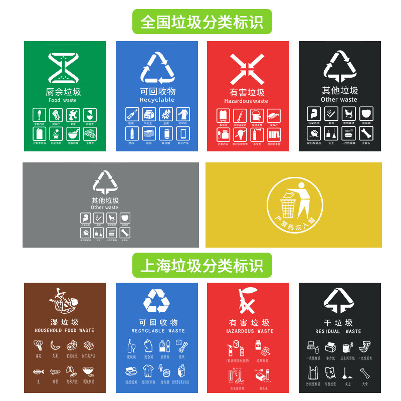 Kai Tak Outdoor Classified Trash Cans Community Property Sanitation Trash Cans Catering Kitchen Hotel Dry and Wet Separation Special Trash Cans 120L Extra Thick Green - Kitchen Waste