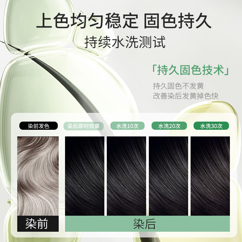 Zhanghua (SAVOL) ecological hair dye cream natural black 2 boxes (non-allergenic dye cream cover white does not contain paraphenylenediamine) JD.com self-operated