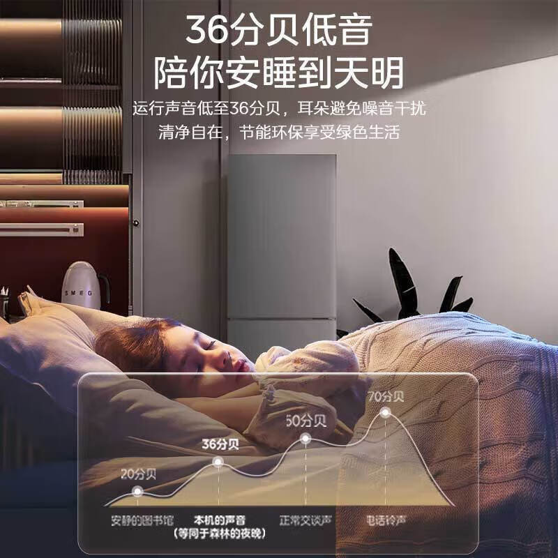 Midea Midea refrigerator 236 liters, 20% subsidy, three doors, three doors, large capacity, household small refrigerator, first-class energy efficiency, air-cooled, frost-free, rental trade-in, 220 liters, three doors, direct cooling, micro-frost, Midea refrigerator