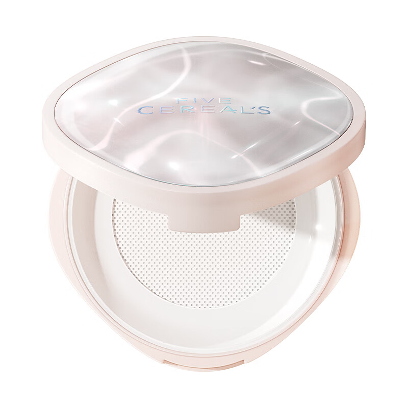 Korean herbal grain loose powder, light and translucent oil-controlling makeup setting powder, concealer and non-removing makeup, oily skin powder cake, water makeup setting powder, peach gas powder for men and women