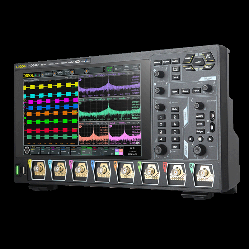 RIGOL 8-channel digital oscilloscope DHO5108 MHO5106 5058 5056 5104 5054 DHO5058 (8 channels/500MHz)