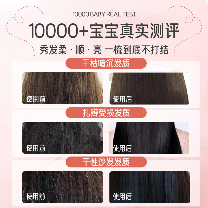 BEAUTY NOTES Children's Conditioner 3-12 Years Old Girls Amino Acid Hair Mask Repairs Dryness, Improves Frizz, Silky and Smooth 500ml