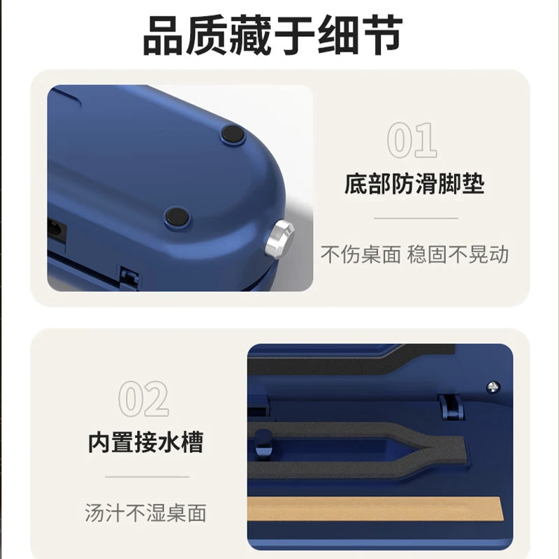 Aonian vacuum sealing machine wet and dry vacuum preservation household food automatic large suction vacuum packaging machine plastic sealing machine white - with 10 vacuum bags