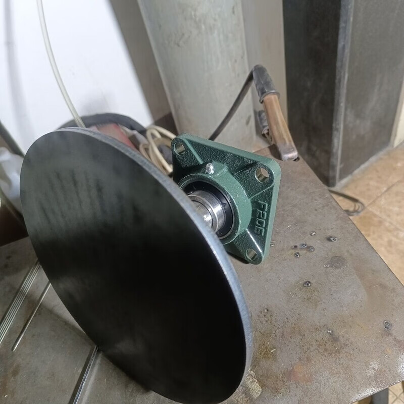 Turntable display Taiwan iron rotary table thickened load-bearing tray rotary table industrial bonsai special height 10 cm 30 cm disc