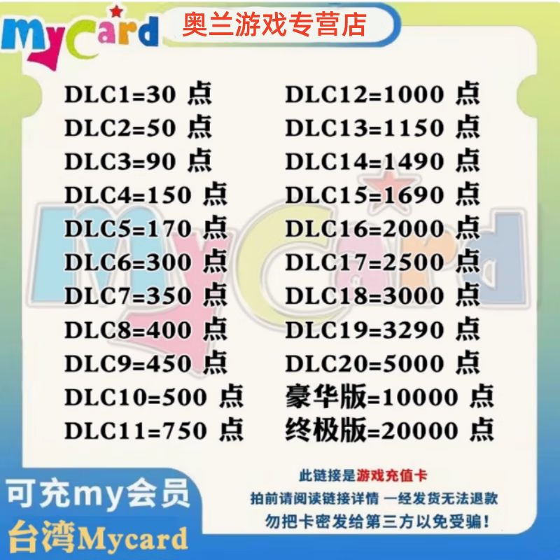 Mycar Taiwan point card my150 300 500 1000 3000 5000 10000 1490 points issued in seconds