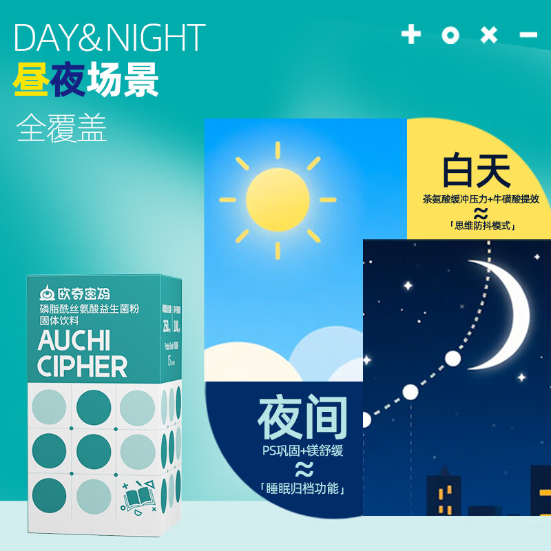 Ouqi Code Test Preparation Rubik's Cube Youth Nervonic Acid Phosphatidylserine PS Chr. Hansen Yi Imported Probiotics Travel Pack