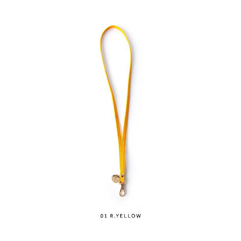 FIBRENO neck lanyard CANDY NECK STRAP yellow