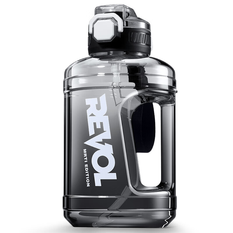 Jingdong Logistics Extra Large Capacity Plastic Water Cup Fitness Sports Water Bottle Fall-resistant Ton-ton Bucket Student Male Gradient Purple 1.6L 1 pc