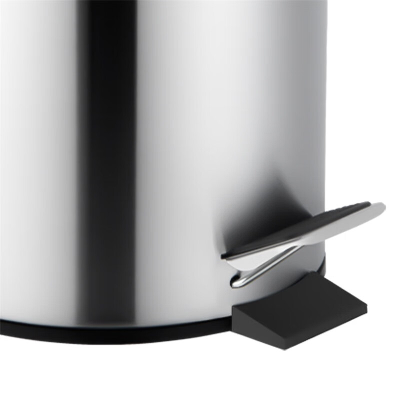 Ou Runzhe trash can foot pedal with lid 5L mirror stainless steel living room bedroom kitchen bathroom home office indoor and outdoor double bucket