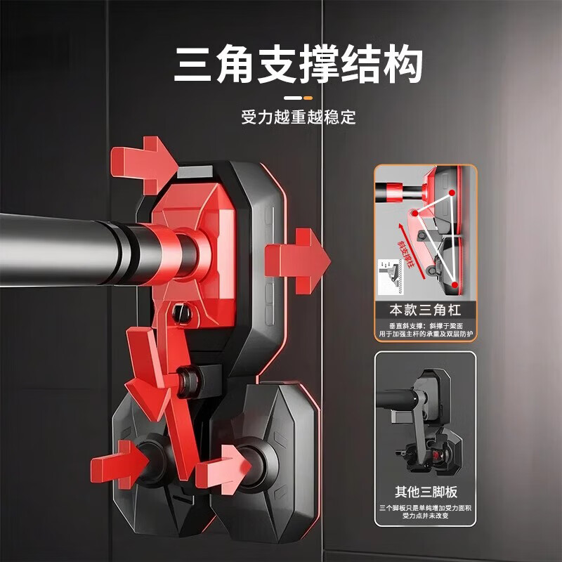 REXL German lumbar process hanging horizontal bar lumbar traction belt indoor home hanging bar hanging lumbar disc herniation auxiliary artifact hand strap hook lumbar traction belt