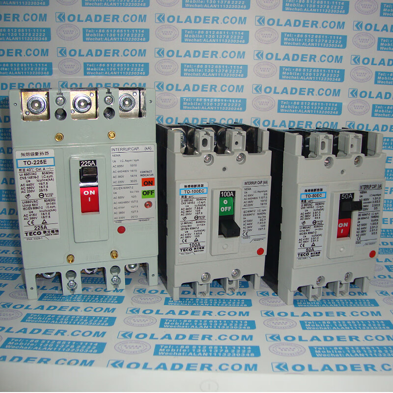 TECO TO-50EC/TO-100EC/TO-225ETECO no-fuse circuit breaker FG-23CA-U4 TO-225E 3P 125A no-fuse circuit breaker
