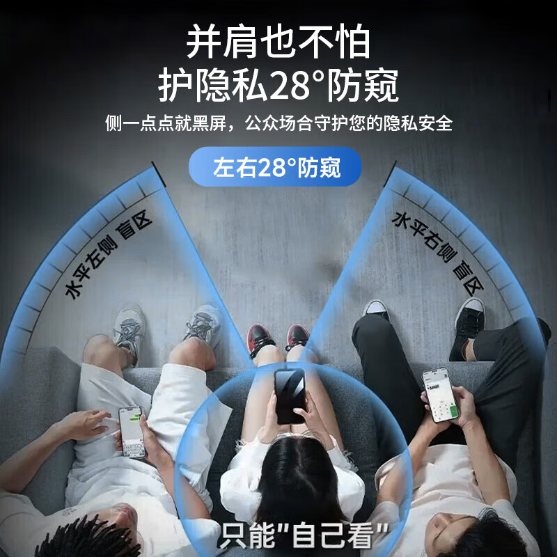 Smorss 3D hot-bent full glue | top with anti-privacy film, suitable for Huawei Mate70Pro/70Pro+ mobile phone film anti-private version RS ceramic soft film non-tempered film light fingerprint