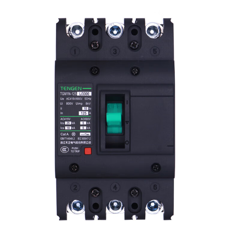 TENGEN Tianzheng Electric TGM1N plastic case circuit breaker main switch 100A125A250A400A630A TGM1N-1250L/33001000A