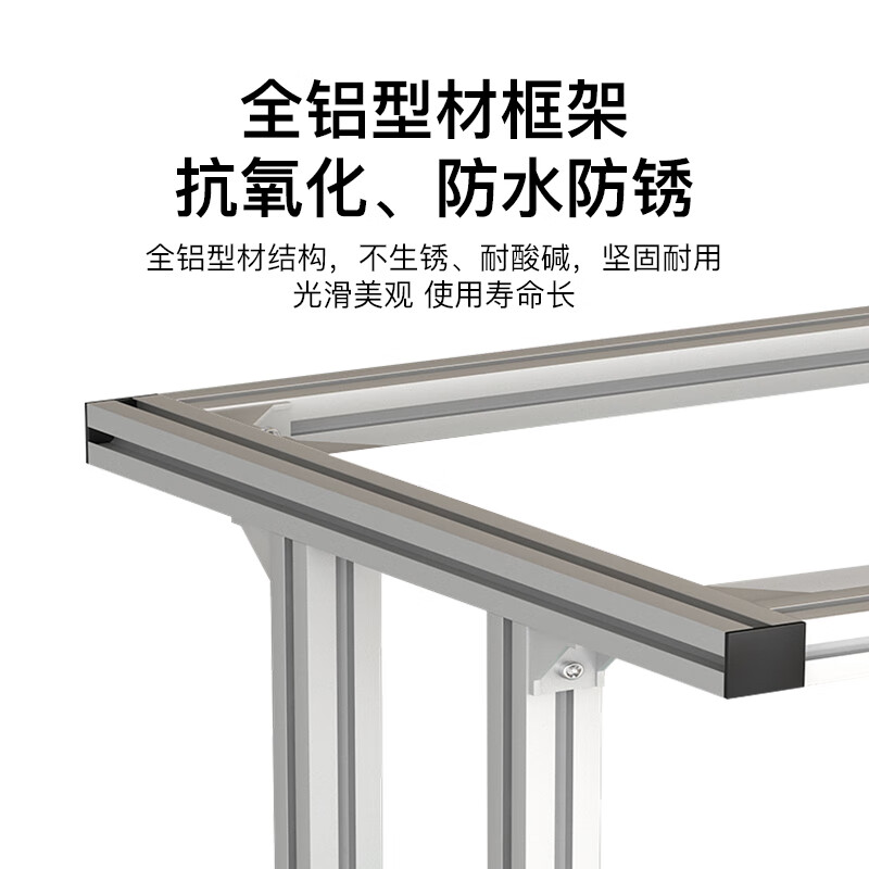Liduofang anti-static workbench aluminum profile workbench factory workshop aluminum alloy operating table maintenance table experimental table single side 1800*800*1800mm can be customized