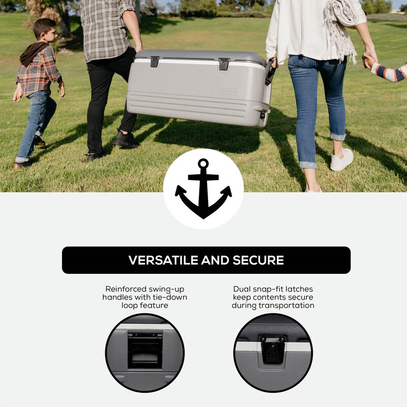 IGLOO 120 liter large capacity insulated refrigerator, outdoor camping picnic car portable