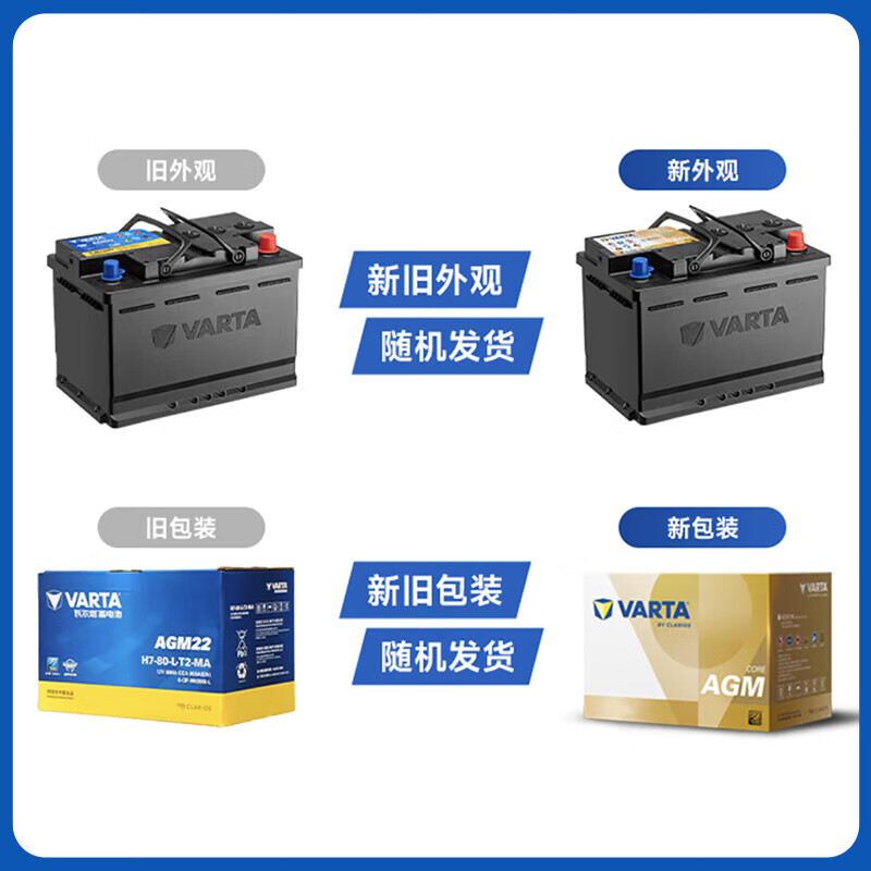 VARTA car battery start-stop round mark AGM-H7 Volvo S60/V60/XC60 Weilang official warranty replacement