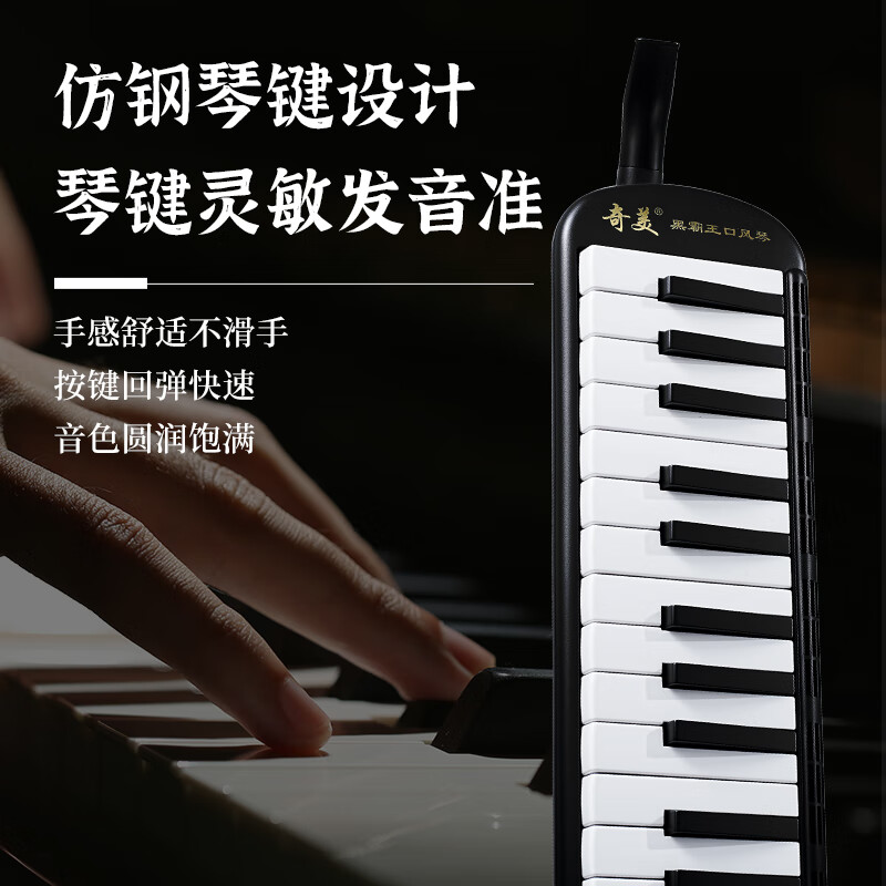 Chimei 37-key Teaching Recommendation Delvado Mouth Organ (Imported Gongs, Leather Soft Case, With Playing Instructions)