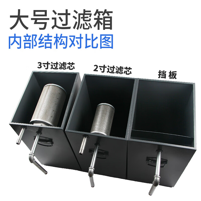 Stanley wire cutting water tank filter box filter sedimentation tank expansion tank expansion 30L 60L capacity cooling oil widened medium 399*399*399+2 inches 40 mesh