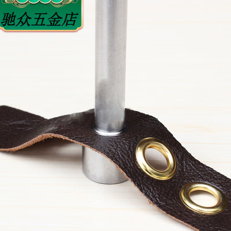 Kaooseen air eye buckle tool canvas curtain buckle hollow rivet tarpaulin buckle belt hole clothing shoe eye buckle silver 16# inner diameter 4.5mm about 100 sets + tools