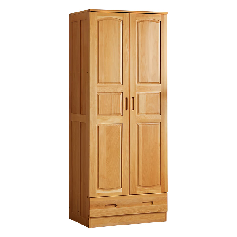 Jinduoxi solid wood wardrobe modern simple storage cabinet wardrobe environmentally friendly beech all solid wood door bedroom wardrobe