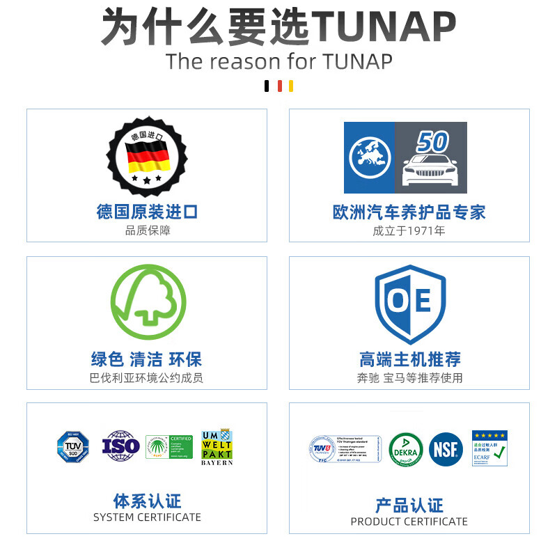 TUNAP imported from Germany gasoline additive fuel treasure carbon deposition cleaning agent PEA fuel additive