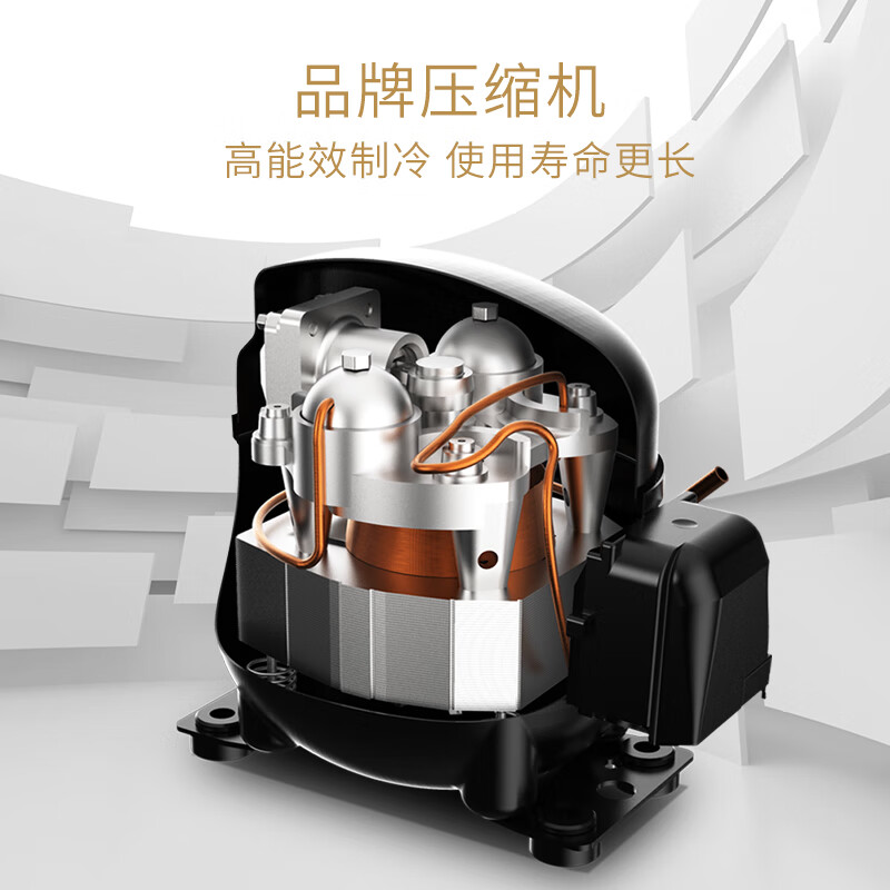 Vinocave multifunctional 138L red wine cabinet, ice bar, home living room, constant temperature wine cabinet, air-cooled, frost-free, moisturizing, fresh-locking, shock-absorbing and noise-reducing refrigerator freezer JC-138BD