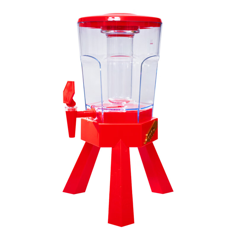 Fujia white 3 liter beer cannon beer barrel with tap beer cannon bar special internet celebrity cola barrel container beer barrel blue without LOGO