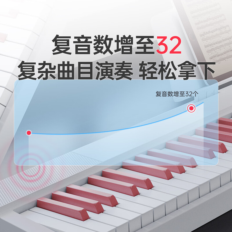 Beethostar Foldable Electric Piano 88 Keys Velocity Key Electronic Piano Portable Adult Children Kindergarten Teacher Performance Professional Piano Sakura Pink 88 Key Folding Piano Standard Edition + Gift Pack