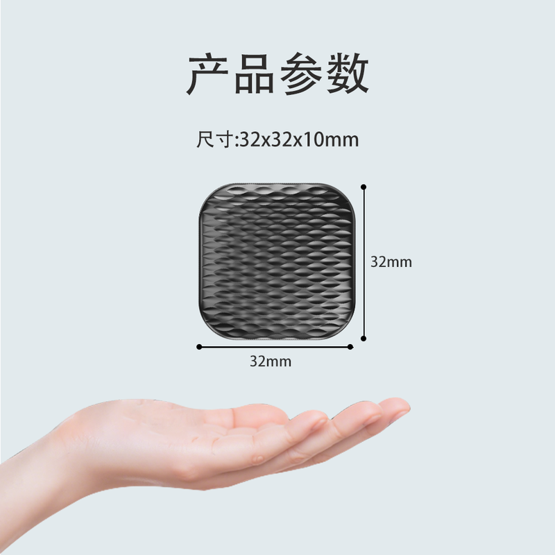 Smorss anti-lost locator suitable for Apple airtag locator flat tag tracking electric vehicle bicycle keychain GPS positioning pets children and the elderly anti-lost - black