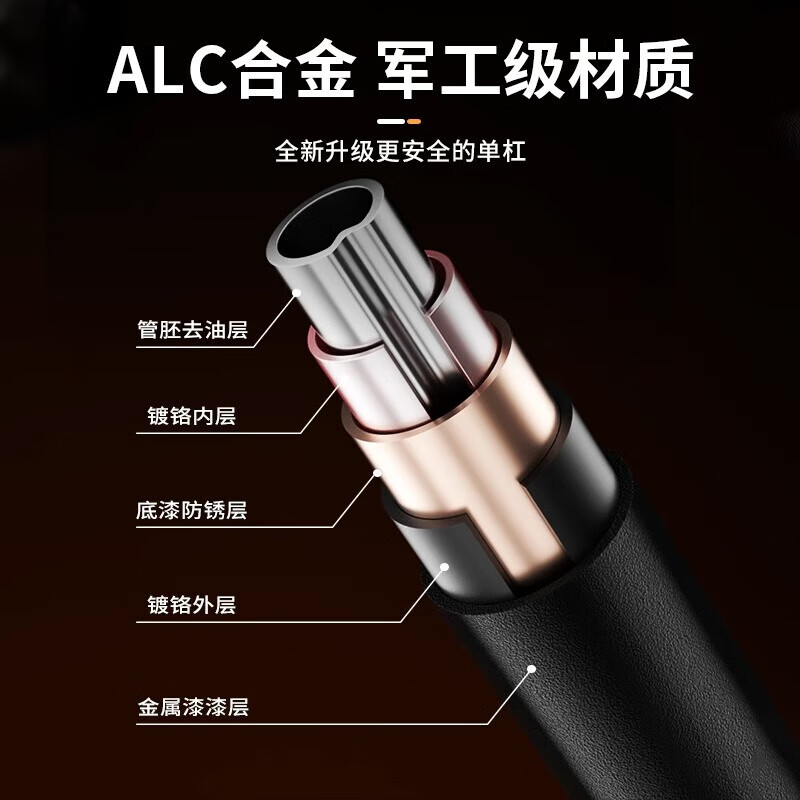 REXL German lumbar process hanging horizontal bar lumbar traction belt indoor home hanging bar hanging lumbar disc herniation auxiliary artifact hand strap hook lumbar traction belt