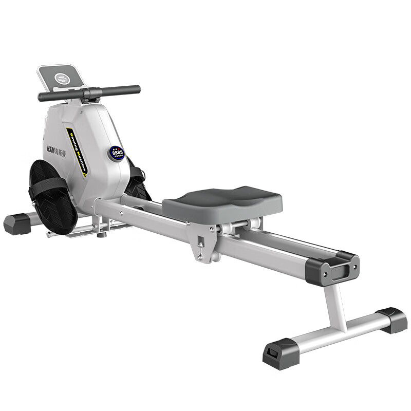 Heisman (healthmate) rowing machine home electromagnetic dual resistance aerobic fitness equipment indoor anaerobic exercise magnetic silent smart rowing machine white magnetic resistance adjustment/electromagnetic 32 resistance