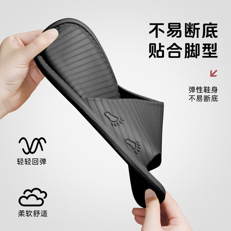 JEBIS Slippers Four Seasons Couple Bathroom Home Leisure Slippers Hot Spring Bath Soft Soled Sandals Women's Pink 38-39