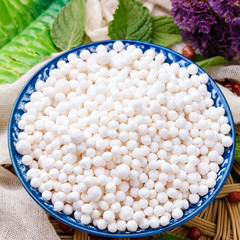 Shui Mama Big White Sago 500g imported from Thailand, 0-fat miscellaneous grains, sago, taro balls, fruit, dessert raw materials