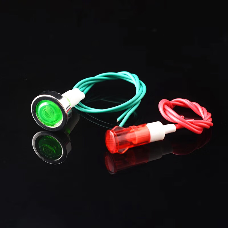 10MM corded indicator light signal light XD10-3 power light XD7-1 work indicator light MDX-11A XD10-3 blue 220v (5 pieces)