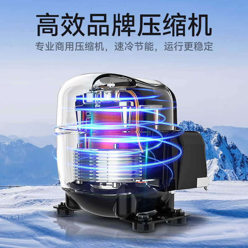 Suiling commercial freezer large capacity household top-door horizontal freezer air-cooled frost-free single-temperature freezing ultra-low temperature cryogenic quick-freezer first-level energy saving 718 liters air-cooled frost-free/-25/stainless steel liner 2.2 meters