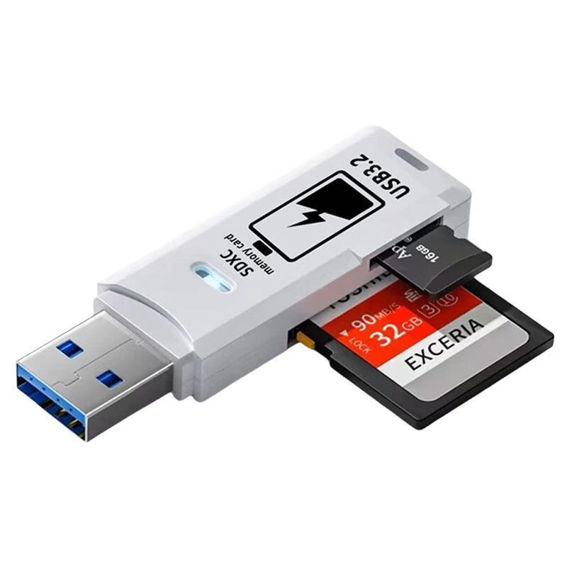 SanDisk adapts to high-speed 3.0 USB card reader mobile phone TF memory card computer camera SD card Android OTG adapter multi-function black card reader 3.0 speed + type-c adapter)