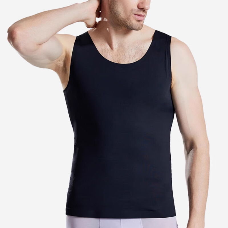 Langsha men's shapewear, belly vest, summer corset, sports bra, corset, waist shaping, tight-fitting meat-hiding artifact