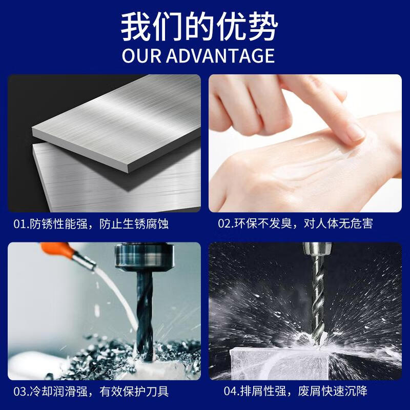 Water-soluble cutting fluid deodorant machine tool water tank wire cutting grinding anti-rust emulsified oil anti-rust chip fluid special 5 catties universal high-efficiency anti-rust and deodorant cutting fluid environmentally friendly/spot quick delivery