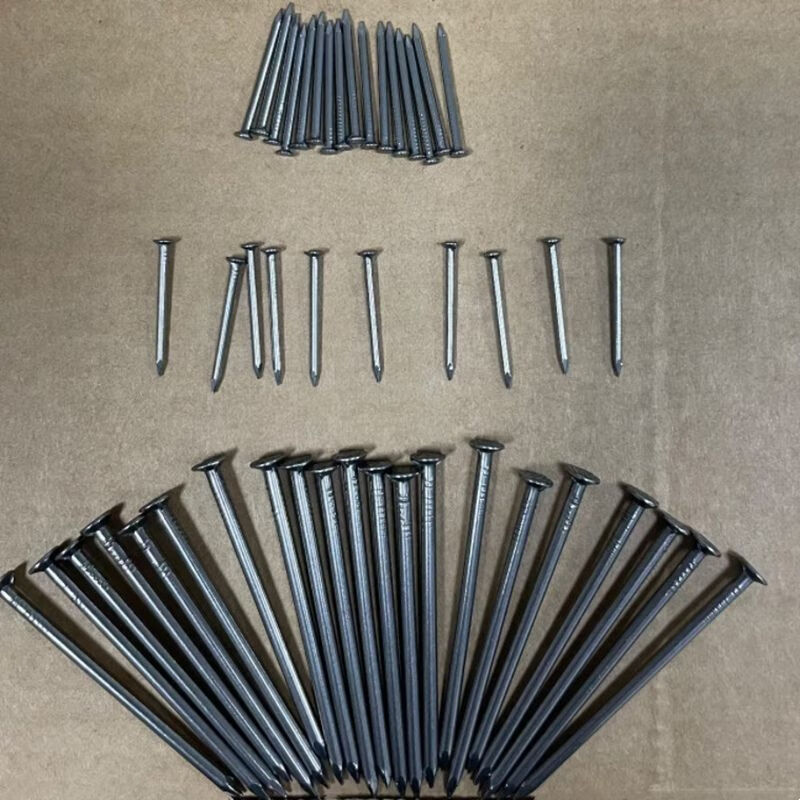 Vinoa scattered decoration shoe nails, small round nails, small iron nails, woodworking household small foreign nails, small door and window nails, wooden board nails, 16mm long (40 pcs)