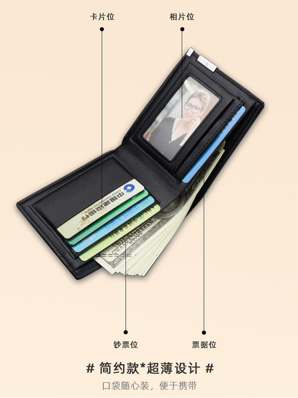 Labubu peripheral children's wallet two-dimensional men's and women's short coin purse labubu primary school student wallet card bag large head labubu-long zipper