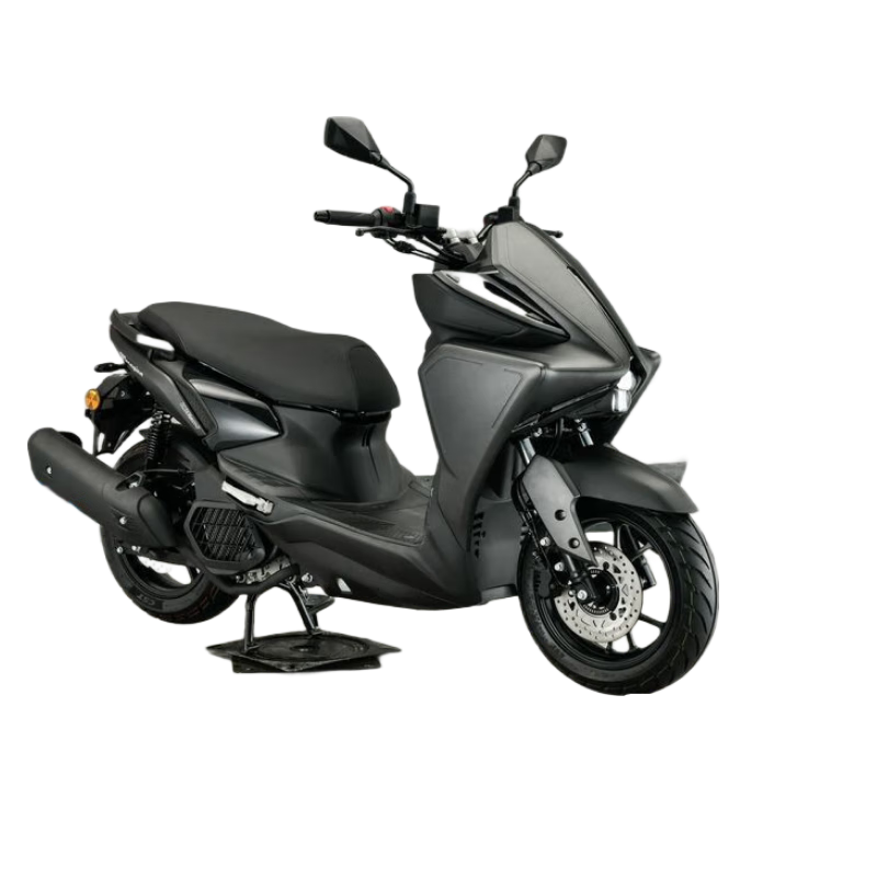 Kajiwayayatu 150 pedal fuel motorcycle Qianjiang water-cooled engine bionic handsome black 25 models