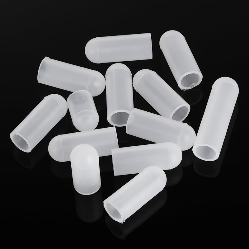 Guchen silicone sleeve high temperature resistant protective sleeve screw anti-collision pipe sleeve thread electroplating waterproof rubber screw dust cap M8*19 (20 pcs)