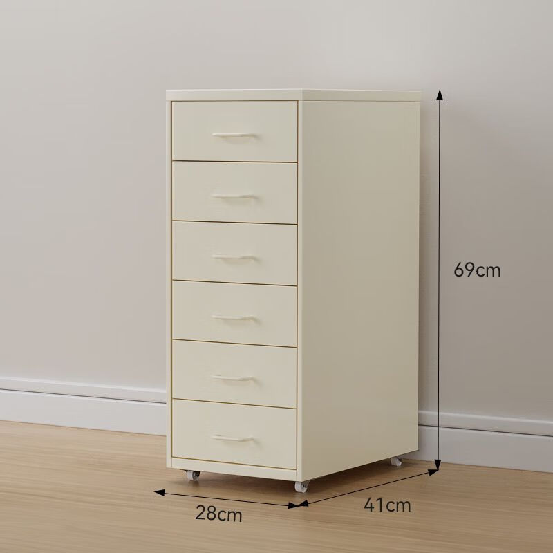 Bun Peng iron cabinet storage cabinet clearance large disposal Chinese bedside study living room dopamine storage mobile steel drawer three drawers thickened light pink