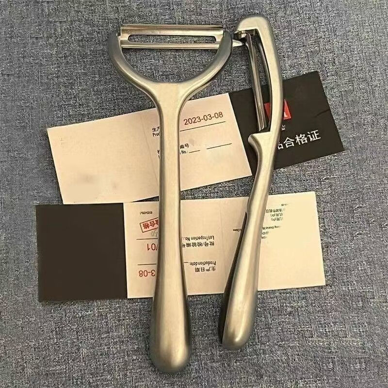 Ye Yuweihuo stainless steel peeling knife kitchen household peeling tool fruit and vegetable melon peeler ordinary quality basic version tooth style 1 pack